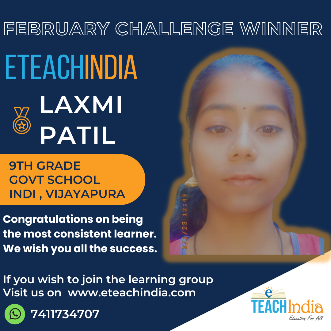 Winner of February Challenge & Public Speaking Challenge